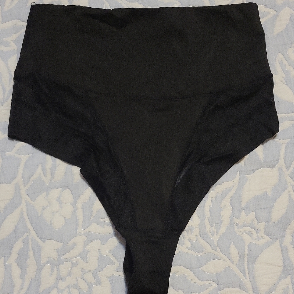High-Waisted Black Bikini Bottom